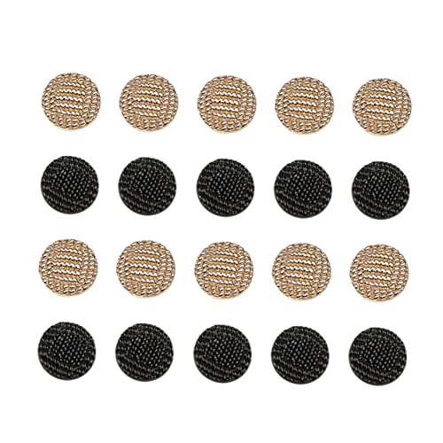HOMSFOU 20 Stück Metallknöpfe Runde Praktische Knöpfe Langlebigem Metall für Anzüge Mäntel und Mehr Goldene und Schwarze Knöpfe für Diy Nähprojekte HOMSFOU 20 Stück Metallknöpfe Runde Praktische Knöpfe Langlebigem Metall für Anzüge Mäntel und Mehr Goldene und Schwarze Knöpfe für Diy Nähprojekte von HOMSFOU