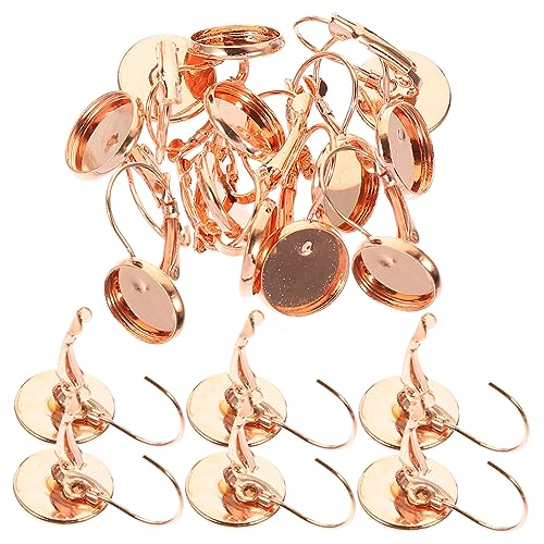 HOMSFOU 20 Stück Ohrstecker Zubehör für Diy Ohrschmuck mit Leeren Tray Design Ohrringe für Mode und Besondere Anlässe Roségold von HOMSFOU