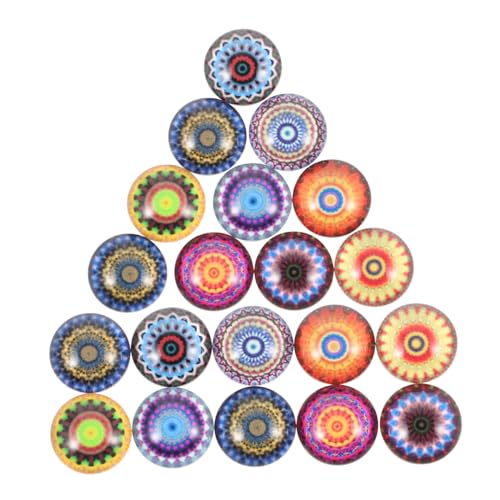 HOMSFOU 20 Stück Patch Steine Schmuckmaterial Mosaik Patches Für Die Herstellung Von Cabochons Und Flachen DIY Cabochons Schmuckzubehör DIY Stein Patch Glasdekor DIY Bastel Patch von HOMSFOU