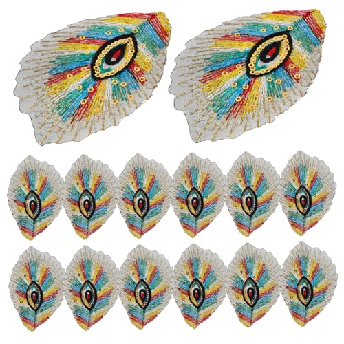 HOMSFOU 20 Stück Pfau-Stickerei-Patch Stickpine Patches dekorative Flicken für Kleidung gestickte Aufnäher Stickerei Blumenapplikation Stoffflecken Stickgarn HOMSFOU 20 Stück Pfau-Stickerei-Patch Stickpine Patches dekorative Flicken für Kleidung gestickte Aufnäher Stickerei Blumenapplikation Stoffflecken Stickgarn von HOMSFOU