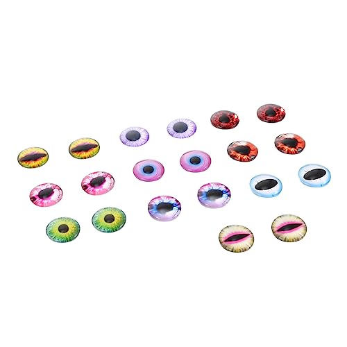 HOMSFOU 20 Stück Runde Cabochons Schmuck Charms für Diy Schmuckherstellung Dekorative Patches Vielseitig für Ringe Ohrringe und Verschiedene Muster von HOMSFOU