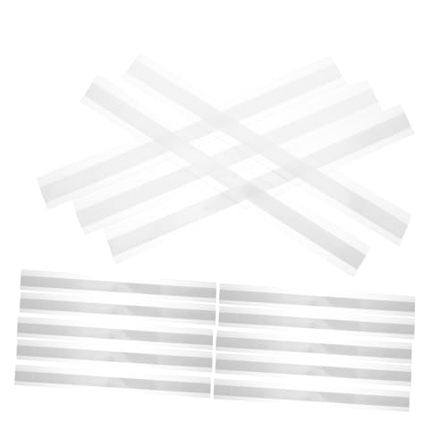 HOMSFOU 20 Stück Selbstklebende Preisschildhalter Transparent Klare Etikettenstreifen Für Regale Supermarkt Einzelhandel Preisetikettenhalter von HOMSFOU
