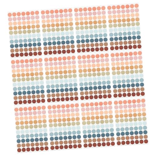 HOMSFOU 20 Stück Selbstklebendes rundes Etikett Punkte Aufkleber runde aufkleberetiketten Boho-Etiketten kleine runde Aufkleber Mini-Punkt-Aufkleber Dot -Aufkleber Papier HOMSFOU 20 Stück Selbstklebendes rundes Etikett Punkte Aufkleber runde aufkleberetiketten Boho-Etiketten kleine runde Aufkleber Mini-Punkt-Aufkleber Dot -Aufkleber Papier von HOMSFOU