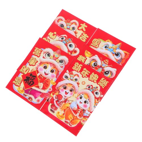 HOMSFOU 20 Stück Teiliges Chinesische Rote Umschläge Jahr Des Pferdes mit Kreativem Cartoon Pferd Stabile Papierqualität Traditionelle Neujahrs Geldgeschenkumschläge für Frühlingsfest HOMSFOU 20 Stück Teiliges Chinesische Rote Umschläge Jahr Des Pferdes mit Kreativem Cartoon Pferd Stabile Papierqualität Traditionelle Neujahrs Geldgeschenkumschläge für Frühlingsfest von HOMSFOU