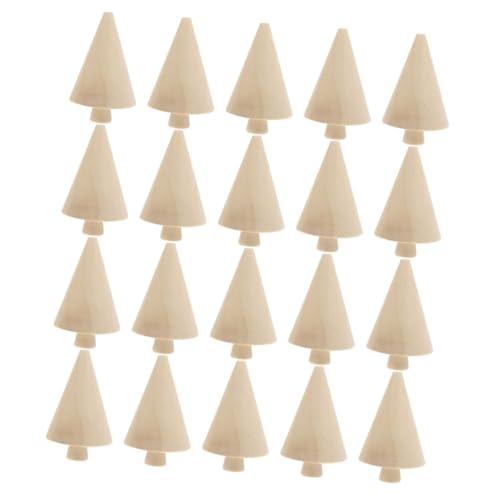 HOMSFOU 20 Stück Teiliges DIY Holz Weihnachtsbaum Deko Blanko zum Bemalen Kreative Weihnachtsbaumschmuck Bastelset für Handwerk Schule Zuhause Festtagsdekoration HOMSFOU 20 Stück Teiliges DIY Holz Weihnachtsbaum Deko Blanko zum Bemalen Kreative Weihnachtsbaumschmuck Bastelset für Handwerk Schule Zuhause Festtagsdekoration von HOMSFOU