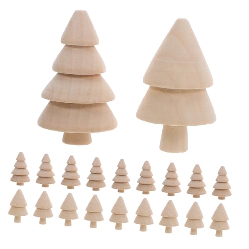 HOMSFOU 20 Stück Teiliges DIY Holz Weihnachtsbaum Kleine Rustikale Holzfiguren zum Bemalen Handgefertigte Unbemalte Weihnachtsdekoration Langlebige Tisch und Festtagsdeko Vielseitig für HOMSFOU 20 Stück Teiliges DIY Holz Weihnachtsbaum Kleine Rustikale Holzfiguren zum Bemalen Handgefertigte Unbemalte Weihnachtsdekoration Langlebige Tisch und Festtagsdeko Vielseitig für von HOMSFOU
