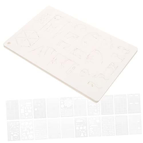 HOMSFOU 20 Stück Teiliges DIY Schablonen Wiederverwendbare Malvorlagen für Journal und Tagebuch Große Hohlmuster Langlebige Ungiftige Kunststoffvorlagen für Scrapbooking und Kreative HOMSFOU 20 Stück Teiliges DIY Schablonen Wiederverwendbare Malvorlagen für Journal und Tagebuch Große Hohlmuster Langlebige Ungiftige Kunststoffvorlagen für Scrapbooking und Kreative von HOMSFOU