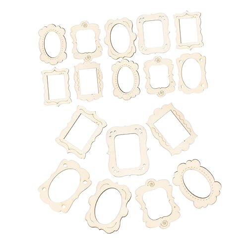 HOMSFOU 20 Stück Teiliges Diy Holz Bilderrahmen Hängende Foto Pendants für Bastelprojekte für Dekoration von Wand Fenster und Holzrohlinge zum Befüllen mit Persönlichen Bildern HOMSFOU 20 Stück Teiliges Diy Holz Bilderrahmen Hängende Foto Pendants für Bastelprojekte für Dekoration von Wand Fenster und Holzrohlinge zum Befüllen mit Persönlichen Bildern von HOMSFOU