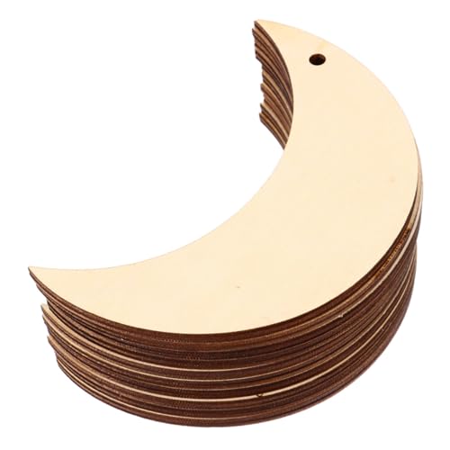 HOMSFOU 20 Stück Teiliges Diy Unbehandelten Holz Mond Ausschnitten für Graffiti Bastelprojekte Holzscheiben für Dekoration und HOMSFOU 20 Stück Teiliges Diy Unbehandelten Holz Mond Ausschnitten für Graffiti Bastelprojekte Holzscheiben für Dekoration und von HOMSFOU