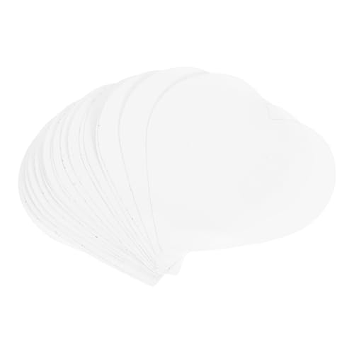 HOMSFOU 20 Stück Teiliges Herzförmige Sublimations Sticker Hitzebeständige Diy Aufkleber mit Starker Klebkraft Blanko Transferpapier für Kreative Projekte und Scrapbooking von HOMSFOU