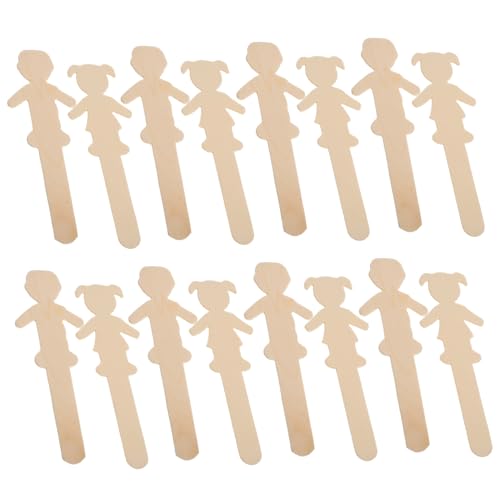 HOMSFOU 20 Stück Teiliges Holz bastelset mit Jungen Mädchenfiguren Robuste Unbemalte Holzfiguren zum Bemalen Kreative DIY holzsticker für Bastelprojekte und Weihnachtsdekoration HOMSFOU 20 Stück Teiliges Holz bastelset mit Jungen Mädchenfiguren Robuste Unbemalte Holzfiguren zum Bemalen Kreative DIY holzsticker für Bastelprojekte und Weihnachtsdekoration von HOMSFOU