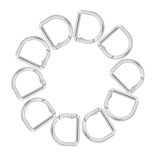 HOMSFOU 20 Stück Teiliges Kleine D-ring Metallfederschnallen Schlüsselanhänger Clips Langlebig Leicht Einfache Befestigung Vielseitig für Taschen Geldbörsen Rucksäcke DIY Zubehör und HOMSFOU 20 Stück Teiliges Kleine D-ring Metallfederschnallen Schlüsselanhänger Clips Langlebig Leicht Einfache Befestigung Vielseitig für Taschen Geldbörsen Rucksäcke DIY Zubehör und von HOMSFOU