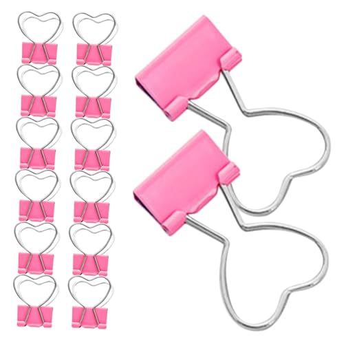 HOMSFOU 20 Stück Teiliges Kleine Pinke Herz-binderclips aus Metall Stabile und Dekorative Büroklammern für Dokumentenorganisation für Büro Schule und Besondere Anlässe Wie Valentinstag HOMSFOU 20 Stück Teiliges Kleine Pinke Herz-binderclips aus Metall Stabile und Dekorative Büroklammern für Dokumentenorganisation für Büro Schule und Besondere Anlässe Wie Valentinstag von HOMSFOU