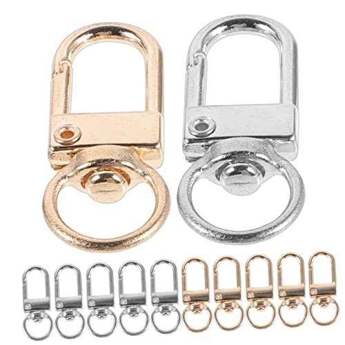 HOMSFOU 20 Stück Teiliges Metall Schlüsselring Robuste Schlüsselanhänger Karabiner Langlebige Schlüsselhalter mit Federverschluss Geeignet für Auto Haus und Outdoor Schlüssel Organizer von HOMSFOU