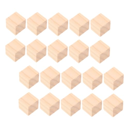 HOMSFOU 20 Stück Teiliges Natürliche Holzblöcke Quadratische Bastelwürfel zum Bemalen DIY Holzbausteine für Lernspielzeug Montessori Mathematik Stapelspielzeug Originelles Bastelmaterial HOMSFOU 20 Stück Teiliges Natürliche Holzblöcke Quadratische Bastelwürfel zum Bemalen DIY Holzbausteine für Lernspielzeug Montessori Mathematik Stapelspielzeug Originelles Bastelmaterial von HOMSFOU