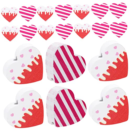 HOMSFOU 20 Stück Teiliges Rote Herzform Holzperlen Leichte Glatte DIY Spacer Beads für Schmuckherstellung und Valentinstagsbasteln Langlebige Glänzende Holzperlen für Halsketten Armbänder HOMSFOU 20 Stück Teiliges Rote Herzform Holzperlen Leichte Glatte DIY Spacer Beads für Schmuckherstellung und Valentinstagsbasteln Langlebige Glänzende Holzperlen für Halsketten Armbänder von HOMSFOU