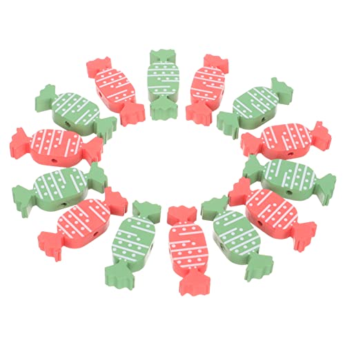 HOMSFOU 20 Stück Teiliges Weihnachts Holzperlen in Zuckerstangenform Glatte Oberfläche Langlebiges Holz mit Bohrung zum Auffädeln für DIY Schmuck Basteln und Weihnachtsdeko HOMSFOU 20 Stück Teiliges Weihnachts Holzperlen in Zuckerstangenform Glatte Oberfläche Langlebiges Holz mit Bohrung zum Auffädeln für DIY Schmuck Basteln und Weihnachtsdeko von HOMSFOU