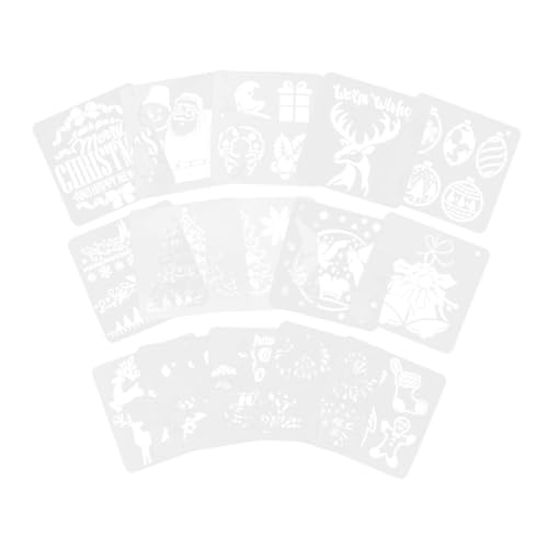 HOMSFOU 20 Stück Teiliges Weihnachts Malvorlagen Wiederverwendbare Schablonen für Bastelarbeiten für Karten Diy Projekte und für Festliche Dekorationen und Kreative Schulprojekte HOMSFOU 20 Stück Teiliges Weihnachts Malvorlagen Wiederverwendbare Schablonen für Bastelarbeiten für Karten Diy Projekte und für Festliche Dekorationen und Kreative Schulprojekte von HOMSFOU