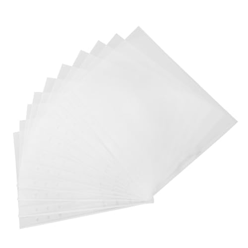 HOMSFOU 20 Stück Transparente Einlage für Ordner Multifunktionale Binder Inserts für Fotos Postkarten Visitenkarten von HOMSFOU