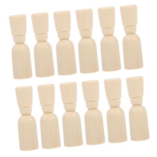 HOMSFOU 20 Stück Unfertige Holzfiguren für Malen und Basteln Diy Holzpuppen zum Gestalten für Dekoration und Bildungszwecke HOMSFOU 20 Stück Unfertige Holzfiguren für Malen und Basteln Diy Holzpuppen zum Gestalten für Dekoration und Bildungszwecke von HOMSFOU