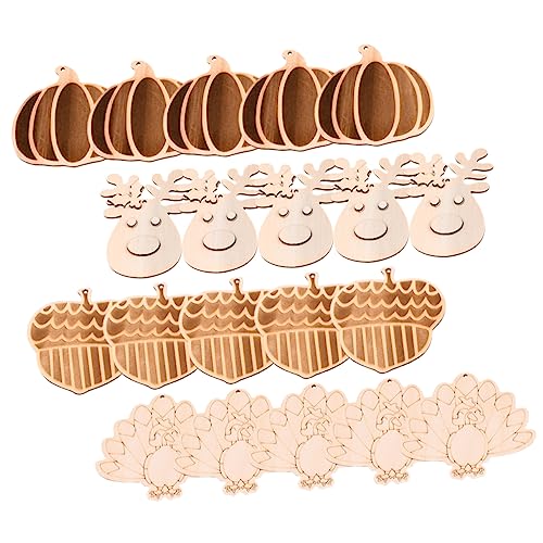 HOMSFOU 20 Stück Unvollendete Holzscheiben für Diy Herbst und Halloween Dekorationen Bastelbedarf für Thanksgiving Glatte Holzstücke ohne Grat für Kreative Projekte HOMSFOU 20 Stück Unvollendete Holzscheiben für Diy Herbst und Halloween Dekorationen Bastelbedarf für Thanksgiving Glatte Holzstücke ohne Grat für Kreative Projekte von HOMSFOU