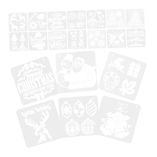 HOMSFOU 20 Stück Weihnachts Schablonen für Malerei Wiederverwendbare Vorlagen für Bastelarbeiten Kreative Weihnachtsgestaltung für Karten und Dekorationen HOMSFOU 20 Stück Weihnachts Schablonen für Malerei Wiederverwendbare Vorlagen für Bastelarbeiten Kreative Weihnachtsgestaltung für Karten und Dekorationen von HOMSFOU