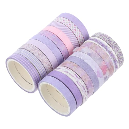 HOMSFOU 20 Stück farbiges Washi-Tape Washi Tape bunt Vintage Washi Tape Klebeband für Scrapbooking Tape süßes Band Vintage-Scrapbooking-Washi-Tape Aufkleber Japanisches Papier von HOMSFOU