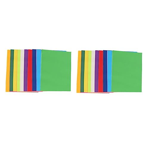 HOMSFOU 200 Blatt Buntes Doppelseitiges Bastelpapier M² Farben Diy Faltpapier für Origami Papier für Handarbeiten Bastelprojekte und Kreative Dekoration von HOMSFOU