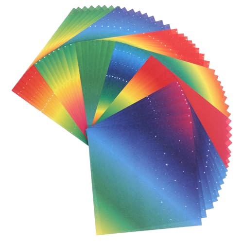 HOMSFOU 200 Blatt Origami -Material DIY -Materialpapier Handwerk Kunst Origami-Papier gemustert einseitig Faltpapier selber machen exquisites Origami-Papier Origami-Papiermuster von HOMSFOU