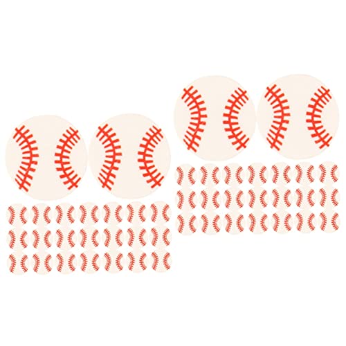 HOMSFOU 200 Stck Baseball Perlen Sports Ball Form Lose Schmuckperlen DIY Armbänder Halsketten Basteln Kreativitätsfördernd von HOMSFOU