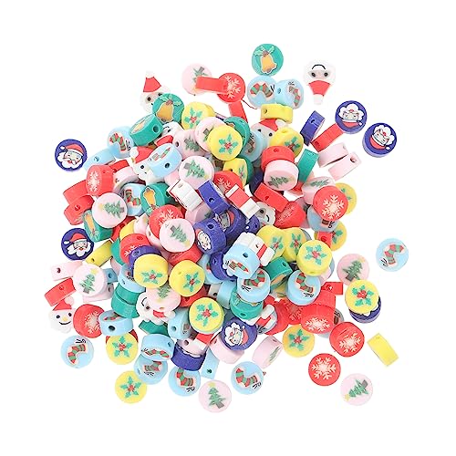 HOMSFOU 200 Stk. Weihnachts Style Polymer Clay Perlen mit Bunte Diy Schmuckperlen für Armbänder Halsketten und Ohrschmuck Glatte Oberfläche Langlebig für Festliche Bastelprojekte HOMSFOU 200 Stk. Weihnachts Style Polymer Clay Perlen mit Bunte Diy Schmuckperlen für Armbänder Halsketten und Ohrschmuck Glatte Oberfläche Langlebig für Festliche Bastelprojekte von HOMSFOU
