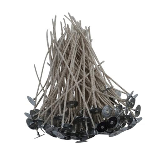 HOMSFOU 200 Stück DIY Kerzen Dochte mit Tabs Hochwertige Baumwollkerzen Dochte für Kerzenherstellung für Geburtstagsfeiern und Bastelprojekte HOMSFOU 200 Stück DIY Kerzen Dochte mit Tabs Hochwertige Baumwollkerzen Dochte für Kerzenherstellung für Geburtstagsfeiern und Bastelprojekte von HOMSFOU