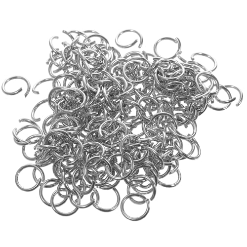HOMSFOU 200 Stück Edelstahl Open Jump Rings Schmuck Biegeringe für DIY Schmuckherstellung und Reparatur Stabile Metallringe für Armband Halskette Basteln von HOMSFOU