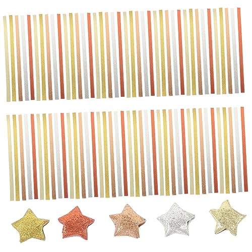 HOMSFOU 200 Stück Glitzer Origami Papierstreifen für Diy Bastelprojekte Bunte Faltpapier Streifen für Kreative Handarbeiten Geeignet für Erwachsene Farbverläufen HOMSFOU 200 Stück Glitzer Origami Papierstreifen für Diy Bastelprojekte Bunte Faltpapier Streifen für Kreative Handarbeiten Geeignet für Erwachsene Farbverläufen von HOMSFOU