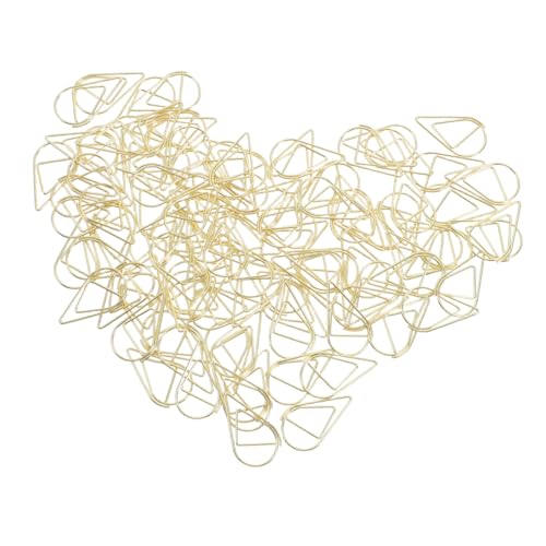HOMSFOU 200 Stück Goldfarbene Büroklammern aus Metall Kleine Dekorative Teardrop Paperclips für Notizen Memo Fotos Vielseitige Langlebige und Büroklammern für Schule und Büro HOMSFOU 200 Stück Goldfarbene Büroklammern aus Metall Kleine Dekorative Teardrop Paperclips für Notizen Memo Fotos Vielseitige Langlebige und Büroklammern für Schule und Büro von HOMSFOU