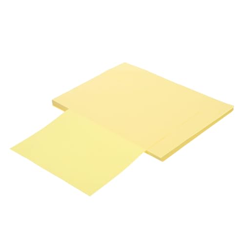 HOMSFOU 200 Stück Hellgelbes farbiges Druckpapier Doppelseitig Bedruckbar Glatte Oberfläche für Büro Fotokopien Farbige Drucke für Berichte Einladungen Präsentationen von HOMSFOU
