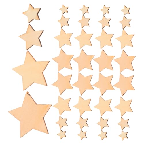 HOMSFOU 200 Stück Holzsterne Mini Holzscheiben Bastelmaterial für Hochzeiten DIY Projekte und Dekorationen Mischung HOMSFOU 200 Stück Holzsterne Mini Holzscheiben Bastelmaterial für Hochzeiten DIY Projekte und Dekorationen Mischung von HOMSFOU