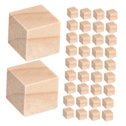 HOMSFOU 200 Stück Kleine Naturbelassene Holzklötzchen aus Stabilem Kiefernholz Quadratische Unlackierte DIY Holzwürfel für Bastelprojekte Stapelspiele Geometrisches Lernen und Kreative HOMSFOU 200 Stück Kleine Naturbelassene Holzklötzchen aus Stabilem Kiefernholz Quadratische Unlackierte DIY Holzwürfel für Bastelprojekte Stapelspiele Geometrisches Lernen und Kreative von HOMSFOU