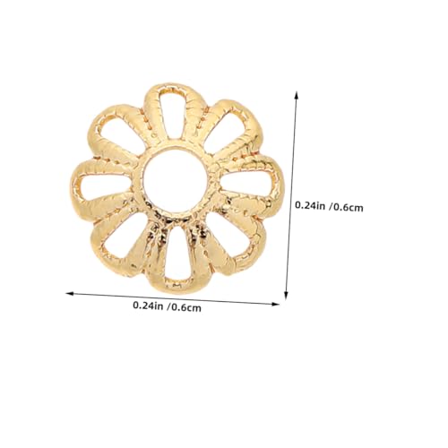 HOMSFOU 200 Stück Kupfer Perlenkappen Blumenform Filigrane Abstandsperlen für DIY Schmuckherstellung Geeignet für Ohrringe Armbänder Halsketten Langlebige Schmuckzubehör Komponenten HOMSFOU 200 Stück Kupfer Perlenkappen Blumenform Filigrane Abstandsperlen für DIY Schmuckherstellung Geeignet für Ohrringe Armbänder Halsketten Langlebige Schmuckzubehör Komponenten von HOMSFOU