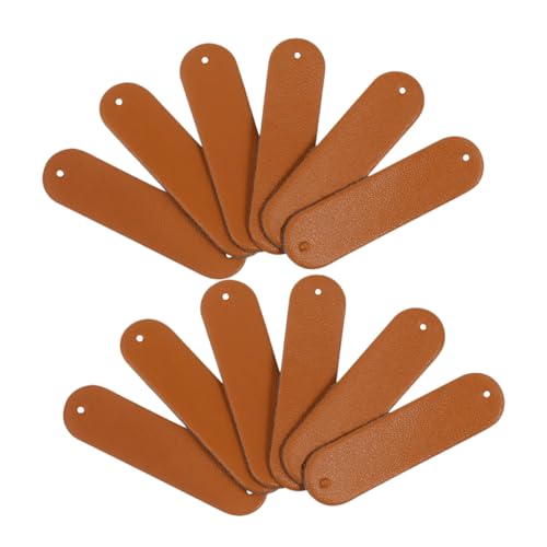 HOMSFOU 200 Stück PU Lederlabels mit Vorgefertigten Löchern zum Annähen Beständige Handmade Clothing Tags für DIY Kleidung Schuhe Mützen Jeans und Strickzubehör in Schokoladenbraun HOMSFOU 200 Stück PU Lederlabels mit Vorgefertigten Löchern zum Annähen Beständige Handmade Clothing Tags für DIY Kleidung Schuhe Mützen Jeans und Strickzubehör in Schokoladenbraun von HOMSFOU