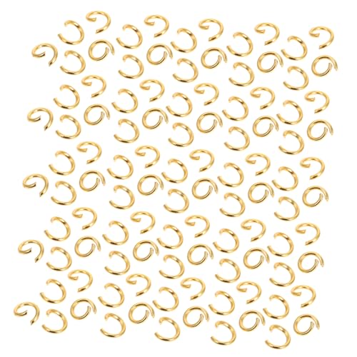 HOMSFOU 200 Stück Plattierungsanschlussring goldene Biegeringe vergoldete Biegeringe kleiner Spaltring Spaltringe für die Schmuckherstellung Sprungringe für Schmuckherstellung Metall HOMSFOU 200 Stück Plattierungsanschlussring goldene Biegeringe vergoldete Biegeringe kleiner Spaltring Spaltringe für die Schmuckherstellung Sprungringe für Schmuckherstellung Metall von HOMSFOU