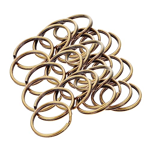 HOMSFOU 200 Stück Retro Schlüsselringe Praktische Schlüsselanhänger für Diy Projekte Runde Karabiner für Schlüsselbund und Bastelarbeiten für Anwendungen von HOMSFOU