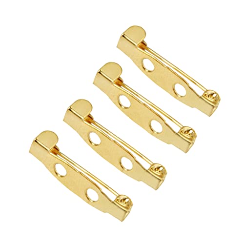 HOMSFOU 200 Stück Sicherheitsbrosche Brosche Verschlussnadel Schlösser Pin -Abzeichen blenden winzig schmuck Anstecknadel Handwerk Verschlussabzeichen Stecknadeln für Boutonniere Golden von HOMSFOU