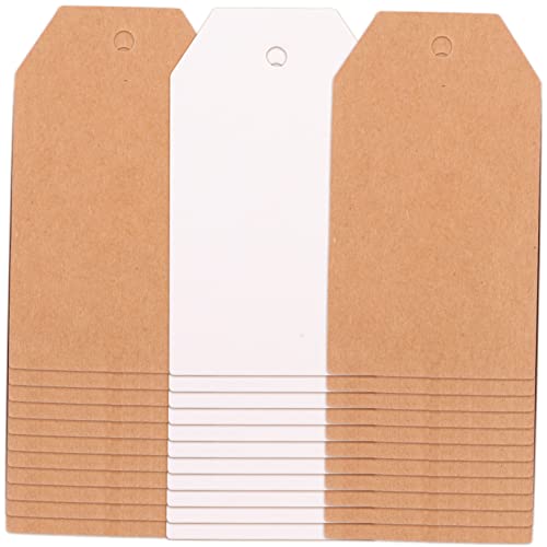 HOMSFOU 200 Stück Tag -markkarte Markierungsetikett Schild Hängend Leere Tags Vinyl Das Etikett Hanging -tags Schmuckanhänger Aufhängen Weiße Leere Etiketten Stichworte Papier HOMSFOU 200 Stück Tag -markkarte Markierungsetikett Schild Hängend Leere Tags Vinyl Das Etikett Hanging -tags Schmuckanhänger Aufhängen Weiße Leere Etiketten Stichworte Papier von HOMSFOU