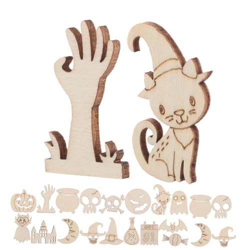 HOMSFOU 200 Stück Teiliges Halloween Bastelset aus Unlackierten Holzscheiben mit Kürbis- Geist Fledermausformen Vielseitige Diy-holzornamente für Familien Gruppenaktivitäten Kreative HOMSFOU 200 Stück Teiliges Halloween Bastelset aus Unlackierten Holzscheiben mit Kürbis- Geist Fledermausformen Vielseitige Diy-holzornamente für Familien Gruppenaktivitäten Kreative von HOMSFOU