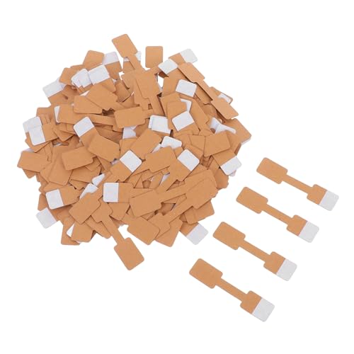 HOMSFOU 200 Stück schild Preisschilder Karte Anhänger zum Aufhängen von Schmuckstücken Anzeige rechteckig hängend Preisaufkleber Kleidungsanhänger und -etiketten Papier Brown HOMSFOU 200 Stück schild Preisschilder Karte Anhänger zum Aufhängen von Schmuckstücken Anzeige rechteckig hängend Preisaufkleber Kleidungsanhänger und -etiketten Papier Brown von HOMSFOU