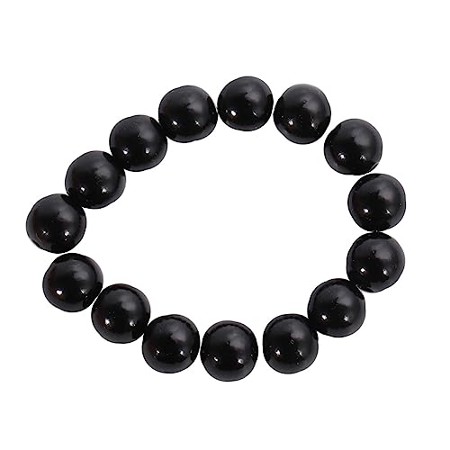 HOMSFOU 2000 Stück Diy Runde Abs Perlen Simulation Perlen Hochzeitsaccessoires für Schmuckherstellung Schwarz für Kreative Bastelarbeiten und Kostüme Langlebig und Farbecht von HOMSFOU