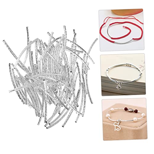 HOMSFOU 200Stücke Kupfer Röhrenperlen DIY Schmuck Zubehör Gebogene Perlen für Armbänder und Bastelprojekte für Designs und Heimdekorationen HOMSFOU 200Stücke Kupfer Röhrenperlen DIY Schmuck Zubehör Gebogene Perlen für Armbänder und Bastelprojekte für Designs und Heimdekorationen von HOMSFOU