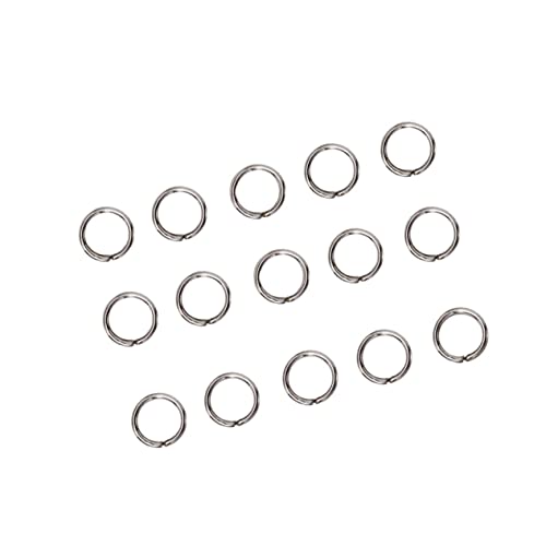 HOMSFOU 200Stücke Split Ringe Offene Schlüsselanhänger für DIY Schmuck und Fotoalben Vielseitig Einsetzbar für Schlüssel und Bastelprojekte von HOMSFOU