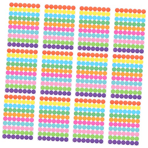 HOMSFOU 20Blätter Farbige Runde Punktaufkleber Selbstklebende für Organisation und Markierung für Dokumente und Bastelprojekte HOMSFOU 20Blätter Farbige Runde Punktaufkleber Selbstklebende für Organisation und Markierung für Dokumente und Bastelprojekte von HOMSFOU